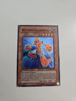 Yugioh Machina Gearframe SDMM-EN002 Machina Mayhem 1st Edition Super Rare (LP) - Image 1