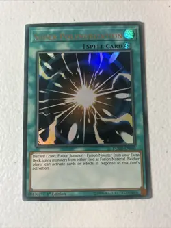 Yugioh - Super Polymerization DUDE-EN040 Ultra Rare 1st Ed LP/NM Condition Eng - Image 1