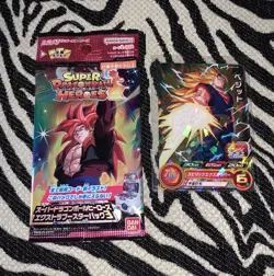 Super Dragon Ball Heroes #PUMS13-08 RARE HOLO SSJ3 Vegetto Card + DBS SLEEVE +1! - Image 5