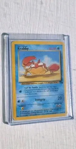 Pokemon Card Krabby 51/62 Fossil 1st Edition *USED* no tracking - Image 5