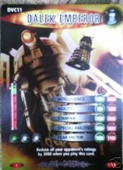 DR. WHO DVC DALEKS VS CYBERMEN CARD DVC11 DALEK EMPEROR - Image 1