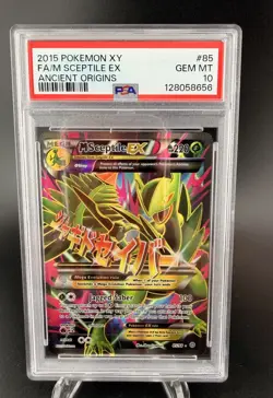 Pokemon Mega Sceptile EX TCG Ultra Rare Card Ancient Origins 85/98 PSA 10 - Image 1