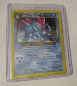Pokemon TCG Dark Feraligatr Holo Card 5/105 Neo Destiny Unlimited 2000 Played - Image 3