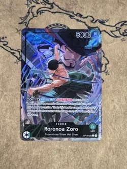 One Piece Card Game Roronoa Zoro Alternate Art OP12-020 Leader Rare NM English - Image 1