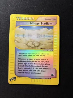 Mirage Stadium 132/144 REVERSE Uncommon Skyridge Set Pokemon TCG Card Near Mint - Image 1