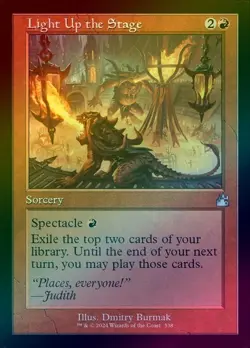 Light Up the Stage - Retro Frame (Foil) (RVR) Ravnica Remastered - NM - Image 1