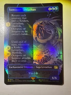 Summon: Leviathan (Borderless) #361 (Foil) (NM) Final Fantasy FIN Magic MTG - Image 1