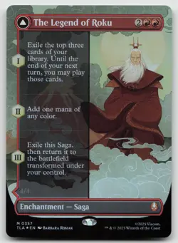 The Legend of Roku (Borderless) M Foil Avatar: The Last Airbender 357 NM - Image 1