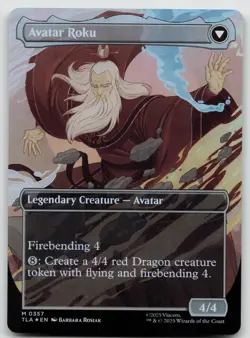 The Legend of Roku (Borderless) M Foil Avatar: The Last Airbender 357 NM - Image 2