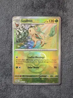 Leafeon (Master Ball Pattern) 005/131 SV: Prismatic Evolutions Pokemon TCG NM - Image 1