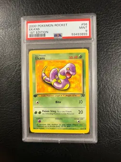 2000 Pokemon Rocket #56 - Ekans - Mint - 1st Edition - PSA 9! - Image 2