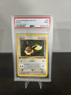Eevee 55/82 Pokemon Team Rocket First Edition PSA 9 - Image 1