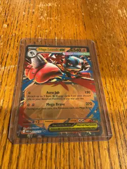 Pokemon TCG Mega Evolution Mega Lucario ex 077/132 English NM - Image 1