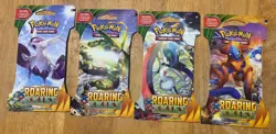 Pokemon TCG XY Roaring Skies Sleeved Booster Pack - 4 Packs - Complete Art Set - Image 1