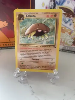 Pokemon TCG Kabuto Fossil 50 Regular Unlimited Common 50/62 - Image 1