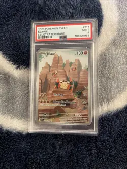 2023 POKEMON SVI EN-SCARLET & VIOLET ILLUSTRATION RARE #217 KLAWF PSA 9 - Image 1