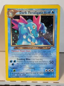 Dark Feraligatr Neo Destiny Holo 5 5/105 Pokemon Tcg 2000 Rare - Image 3