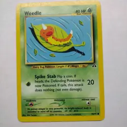 Weedle 70/75 Neo Discovery Pokemon - Same Day Shipping! - Image 1