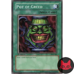 Yugioh Pot of Greed SYE-040 Common 1st Edition NM - Image 1