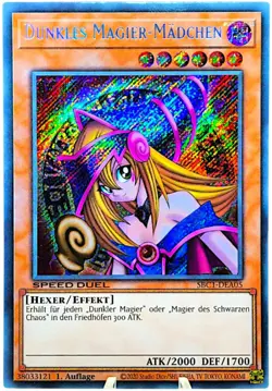 Dunkles Magier-Madchen SBC1-DEA05 Yugioh Karten Artwork Magician's Force GOAT - Image 3