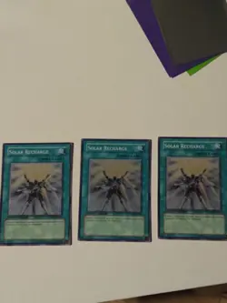 Yugioh Solar Recharge Anpr-ense1 LP. Super Rare 1st Ed Playset x3 - Image 1