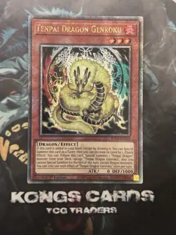 INFO-EN019 "Tenpai Dragon Genroku" Quarter Century Secret Rare YuGiOh! NM - Image 1
