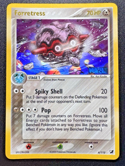 Forretress 6/115 EX Unseen Forces Pokemon Card Reverse Holo Foil Rare HP - Image 1