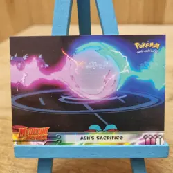 Topps Pokemon Mewtwo Strikes Back Ash's Sacrifice No.36 Black Back Card - Image 1