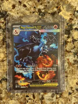 Pokemon Card Phantasmal Flames Mega Charizard X ex 125/094 SIR NM - Image 1