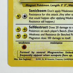 Pokemon TCG Magneton 11/62 Fossil Holo Rare Card WOTC - Image 5