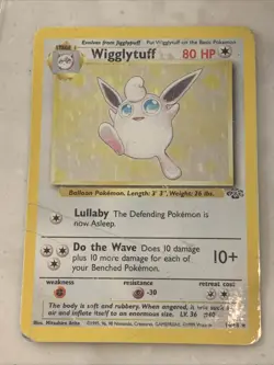 Pokemon Card TCG Wigglytuff 16/64 Jungle Holo Rare HP/Damaged - Image 1