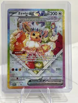 Pokemon TCG Eevee EX 174 Prismatic Evolutions Black Star Promo Card - Image 3