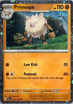 Primeape - (Cosmos Holo) Holo Uncommon Miscellaneous Cards & Products 107/193 NM - Image 1