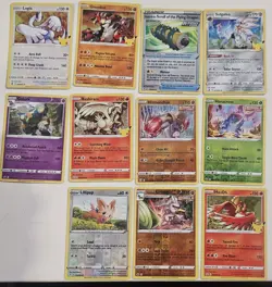 11 CARDS 2021 POKEMON Cards Ex Lot Ho-Oh Lillipup Hitmomchan Golurk Lugia ++ - Image 1