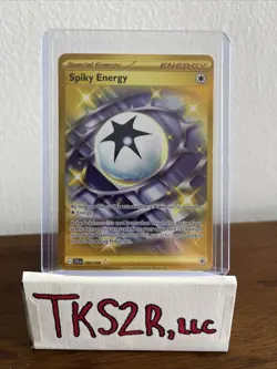 Pokemon Spiky Energy 190/159 Sv09: Journey Together Hyper Rare Gold Holo (NM) - Image 1