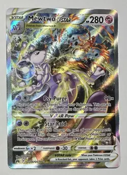 2023 POKEMON SWORD & SHIELD CROWN ZENITH #GG44/GG70 FULL ART/MEWTWO VSTAR - Image 1