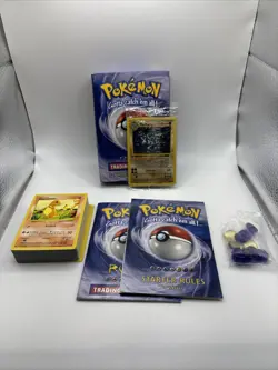Pokemon Shadowless Trainer Base Set & Sealed Machamp 1st Edition - Image 1