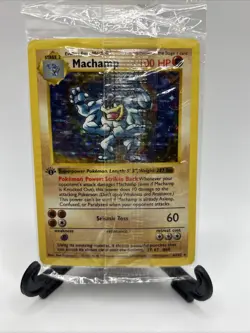 Pokemon Shadowless Trainer Base Set & Sealed Machamp 1st Edition - Image 2