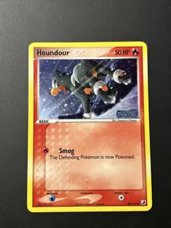 Pokemon EX Unseen Forces Reverse Holo Stamped Houndour 60/115 Lightly Played - Image 1