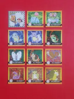 90x Artbox 1999 Pokemon Sticker Series 1 Part Complete 1-150 Set + Holo - Image 1