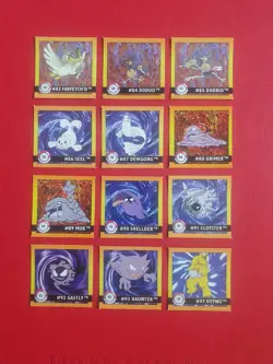 90x Artbox 1999 Pokemon Sticker Series 1 Part Complete 1-150 Set + Holo - Image 5