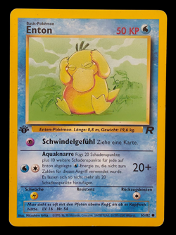 1. Edition Enton 65/82 Team Rocket Deutsch Vintage Pokemon Karten - Image 1