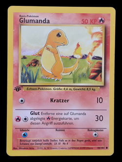 1. Edition Glumanda 46/102 Basis Set Deutsch Base Set Vintage Pokemon Karten - Image 1
