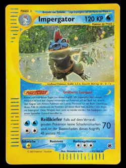 Impergator 12/165 Expedition Holo Deutsch Feraligatr Pokemon Karten - Image 1