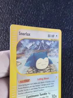 Near Mint Snorlax 100/144 Reverse Holo Skyridge Englisch Relaxo Pokemon Karten - Image 3