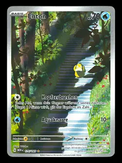 151Enton MEW 175/165 - Psyduck Illustration Rare Pokemon Karten Deutsch - Image 1