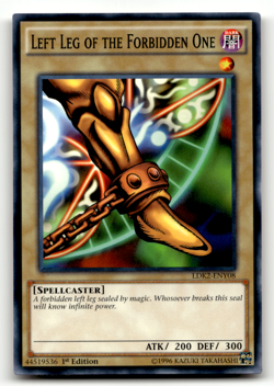 Left Leg of the Forbidden One LDK2-ENY08 1st Edition Common Legendary Decks II L - Image 1
