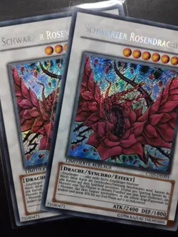 YUGIOH 2008 | 2 X BLACK ROSE DRAGON | CT05-DE003 | LIMITED | GERMAN | NEAR MINT - Image 1