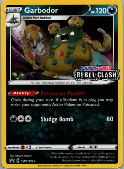 Garbodor - (Prerelease) Promo SWSH: Sword & Shield Promo Cards SWSH025 NM - Image 1