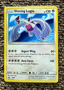 SHINING LUGIA SM82 HOLO PROMO BLACK STAR POKEMON CARD NM - Image 1